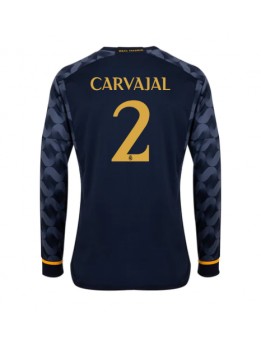 Billige Real Madrid Daniel Carvajal #2 Bortedrakt 2023-24 Langermet